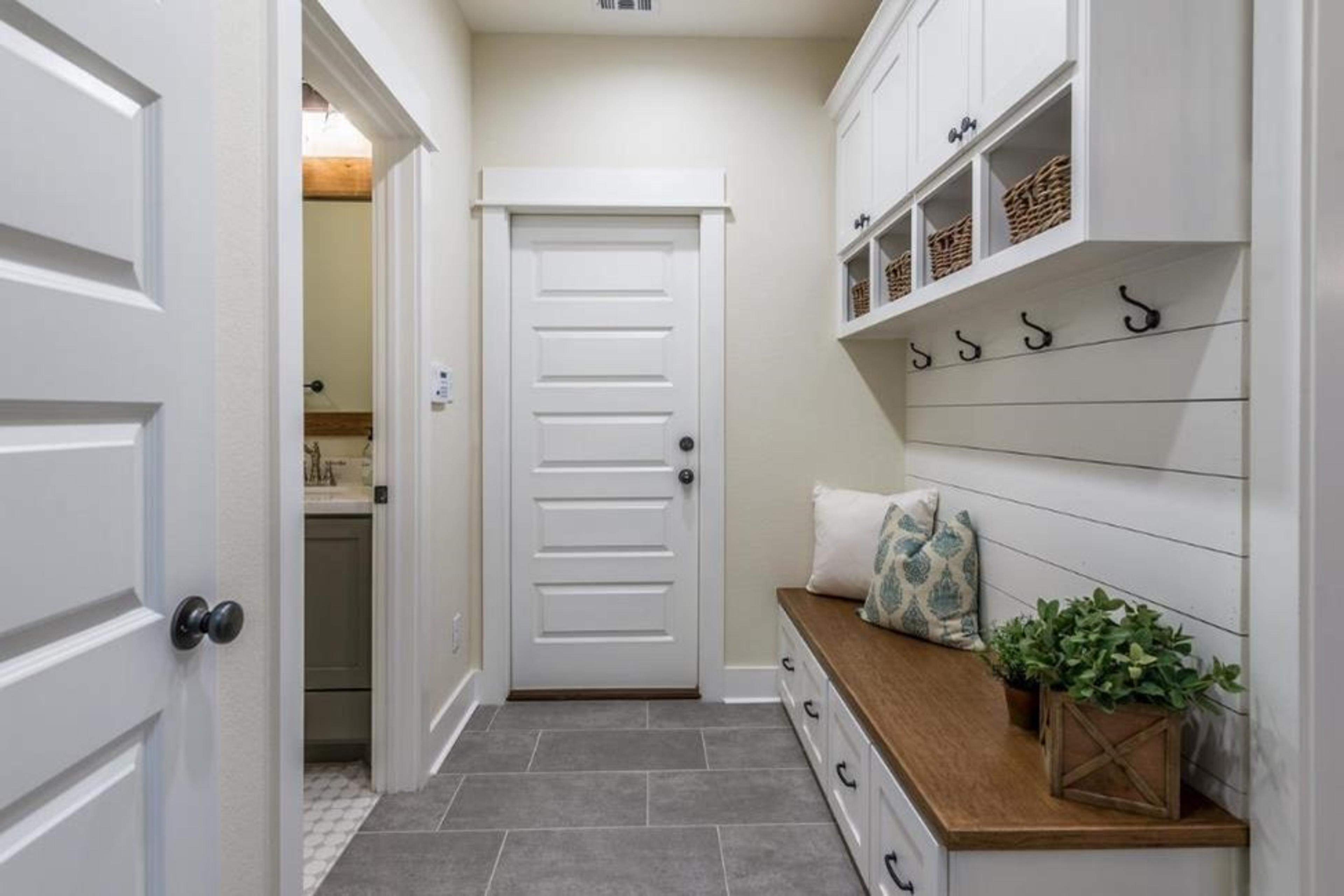 Mudroom storage and organization