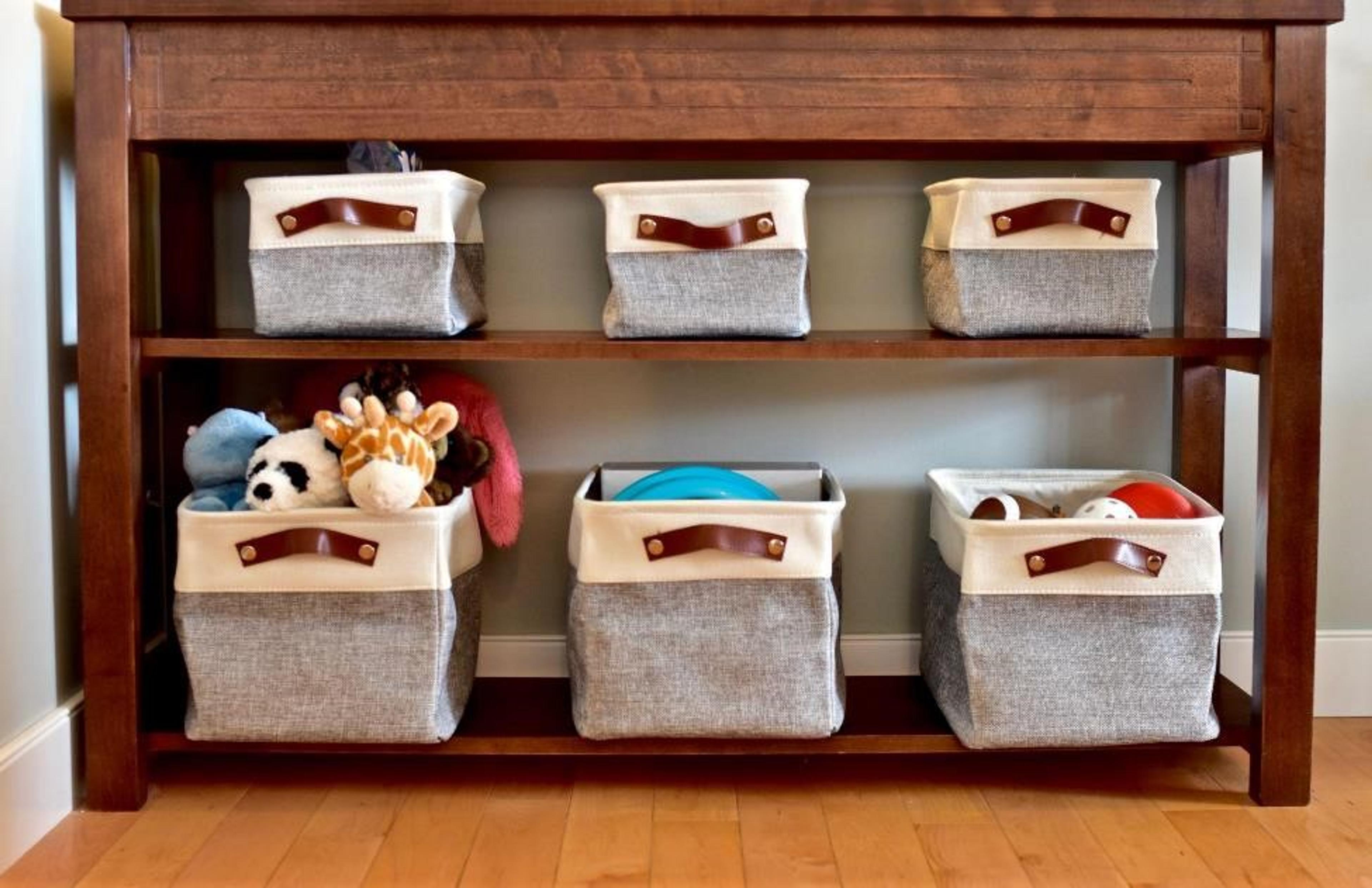 wooden shelves for organization