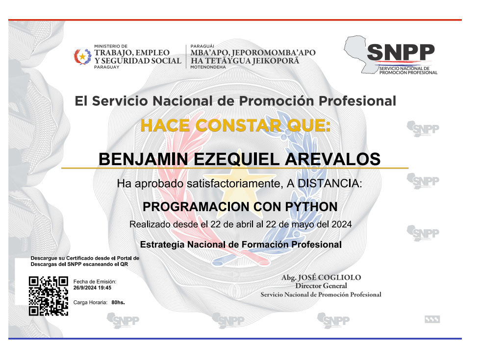 Certificado de Programacion con Python