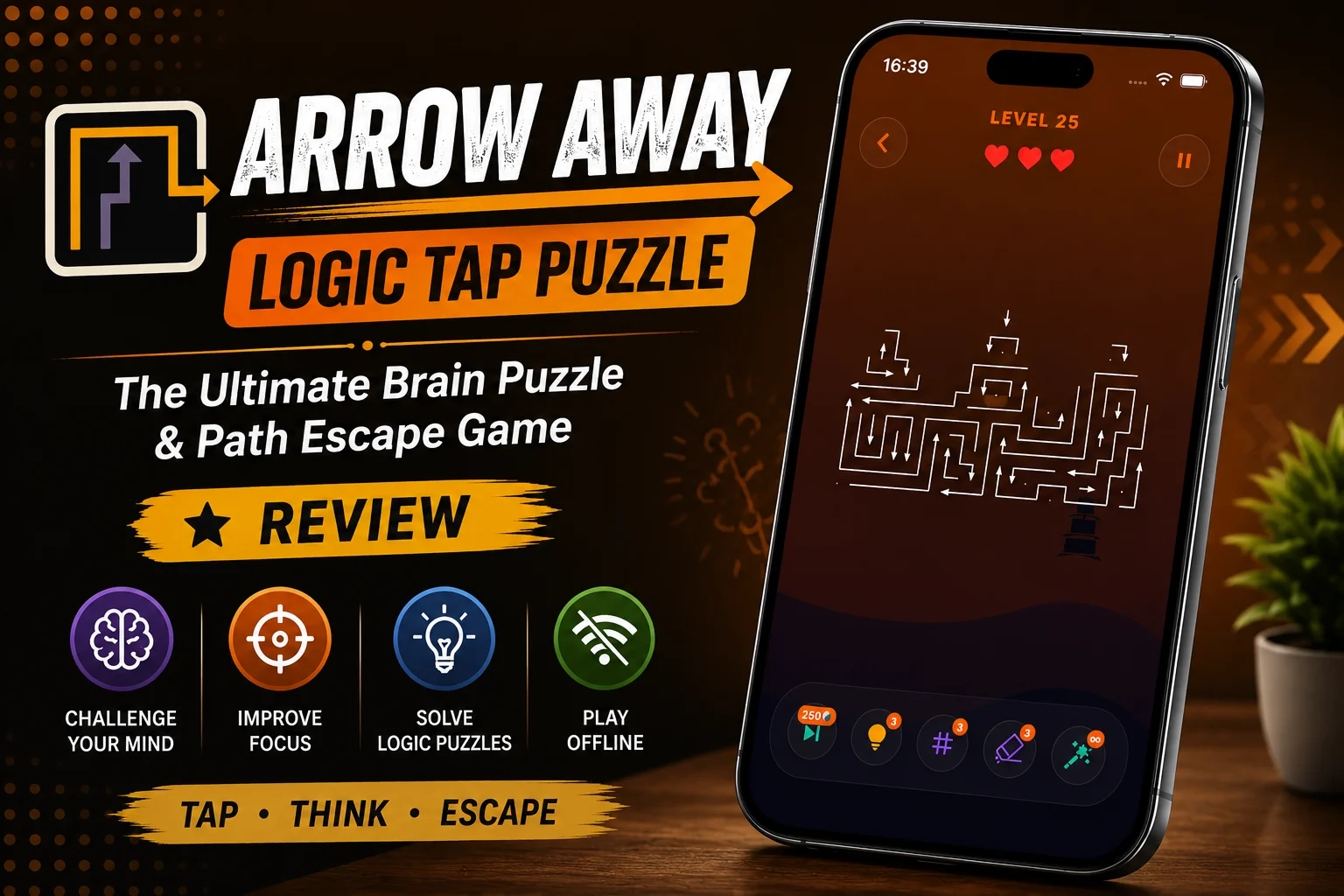 arrow-away-logic-tap-puzzle-review