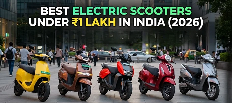 Best Electric Scooters Under ₹1 Lakh in India (2026): Price, Range, Features & Expert Comparison