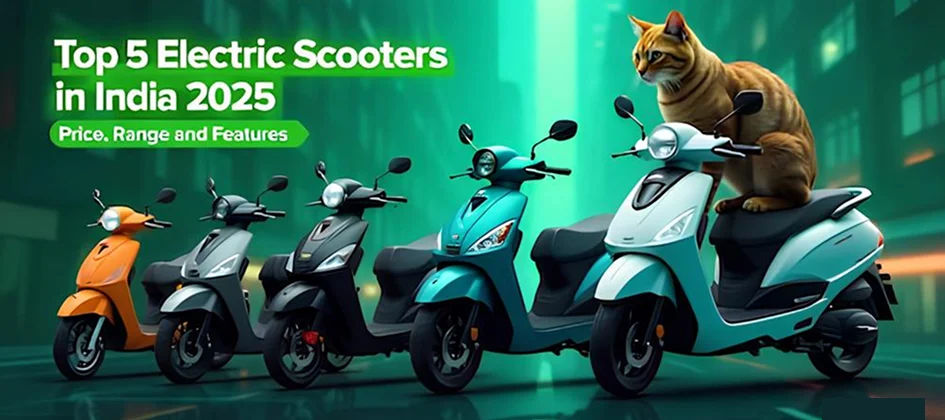 Top 5 Electric Scooters in India for 2025