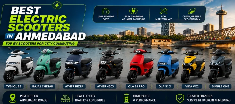 Best Electric Scooters in Ahmedabad (2026): Top EV Scooters for City Commuting