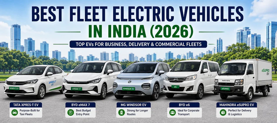 Best Fleet Electric Vehicles in India (2026): Top EVs for Business & Delivery