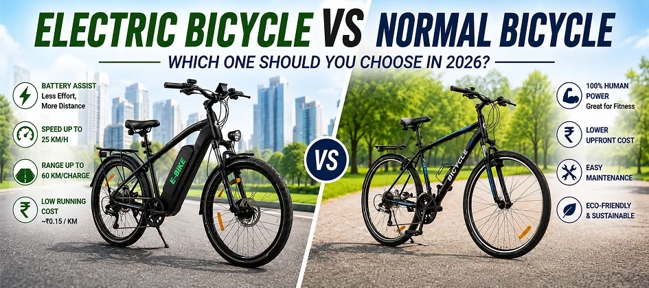 Electric Bicycle vs Normal Bicycle (2026): Which One Should You Choose?