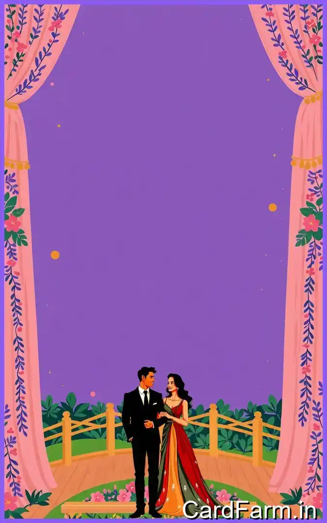 Reception Indian wedding invitation card