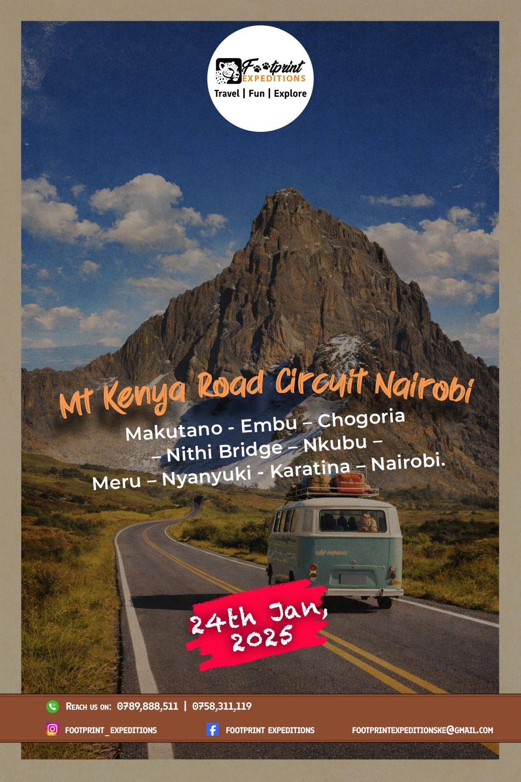 1 Day Mount Kenya Road circuit 