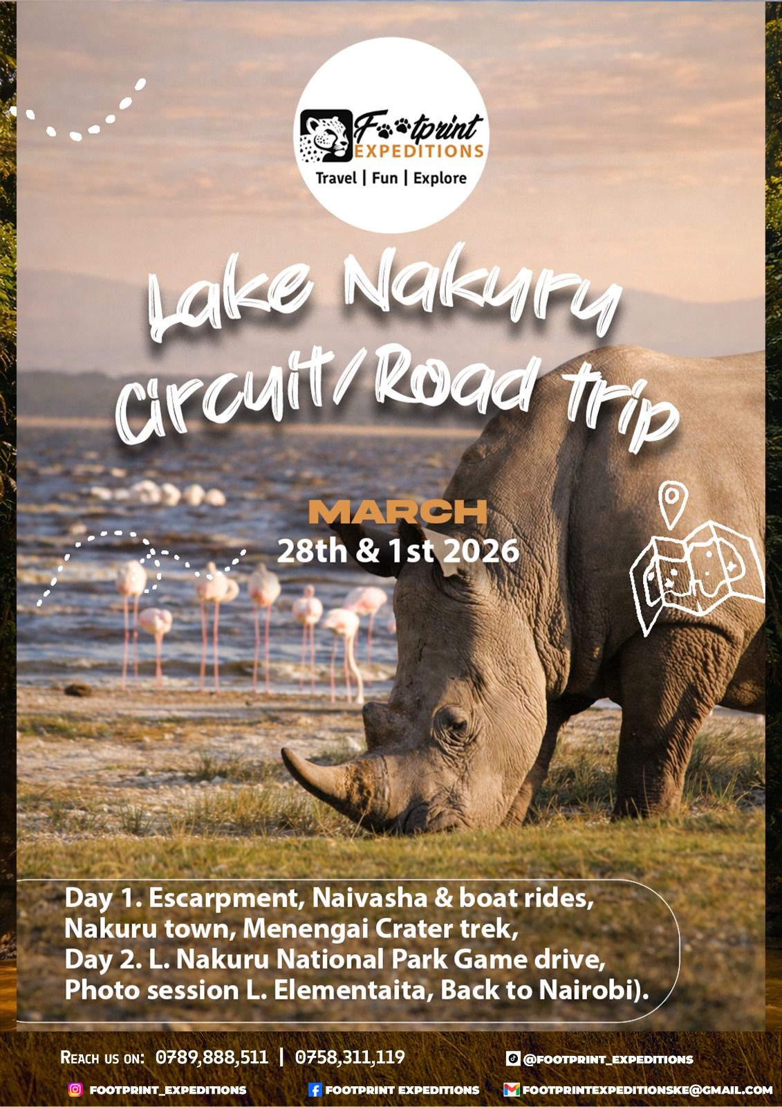 2 days, 1 night Nakuru City Road circuit