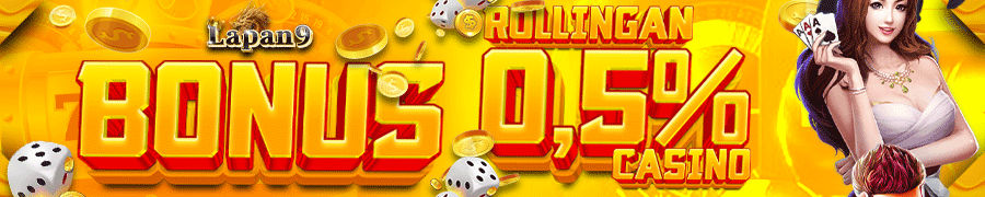 BONUS MINGGUAN LIVE CASINO ROLLINGAN 0,5%