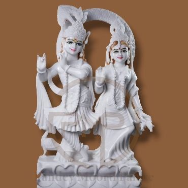 Marble Radha Krishna Moorti