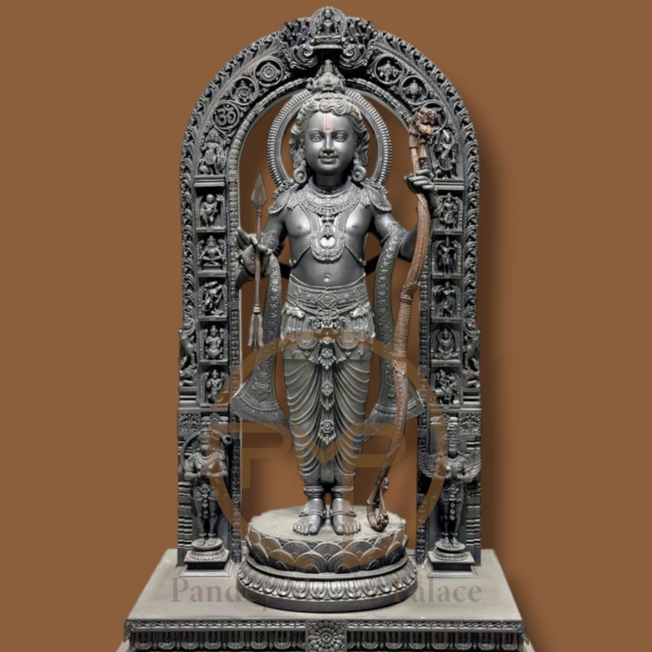 Ram Lalla Idol Black Marble