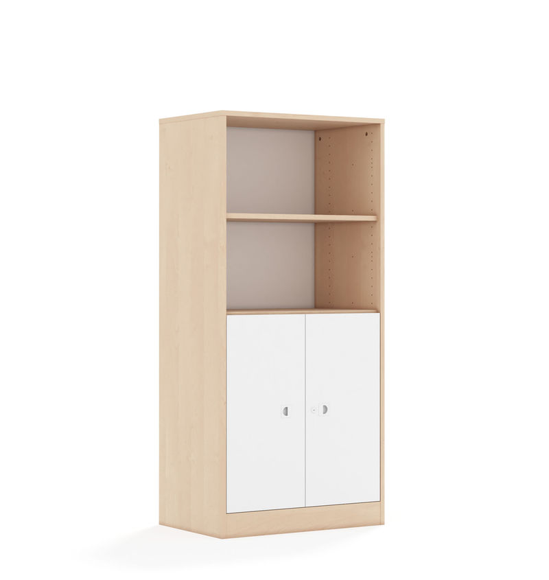 Regál BLOX Base 70 4P 2F2 — Barva korpusu: Bříza