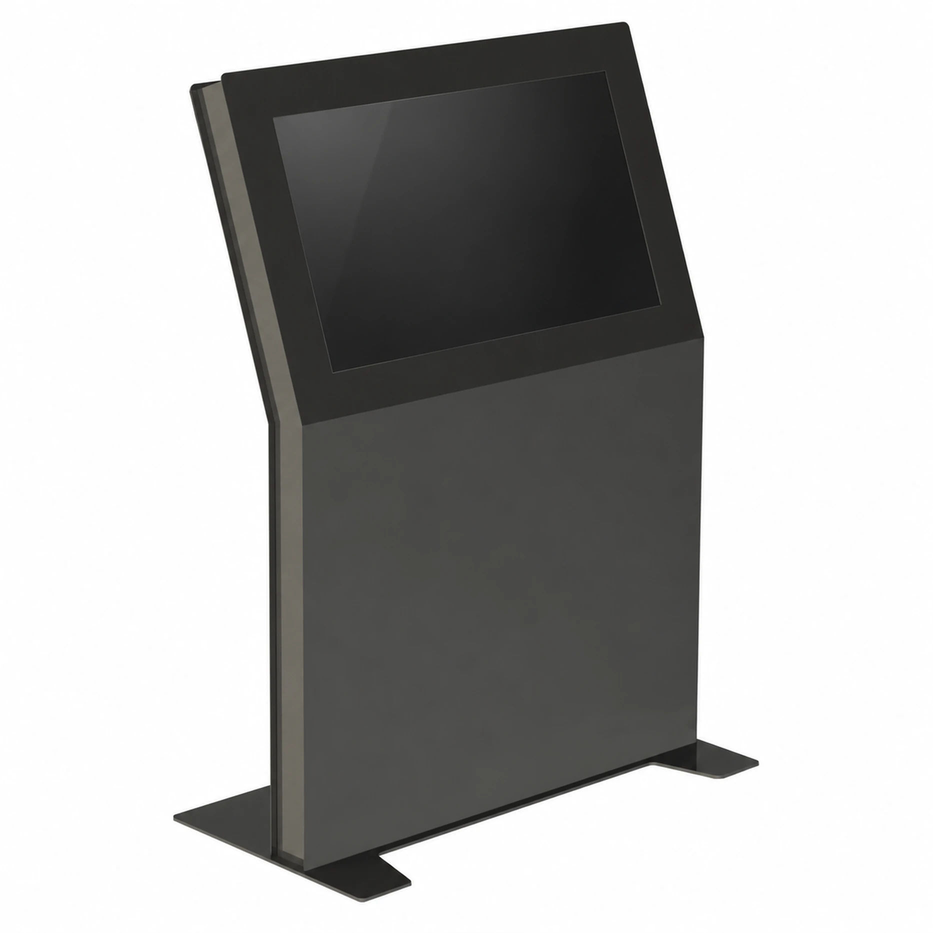Interiérový informační totem se šikmo umístěným displejem vis-it welcome 43″ – produkt