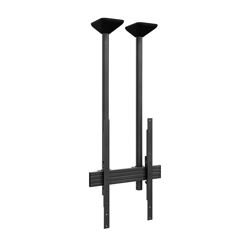Výškově nastavitelný stropní držák displeje PLD Single HD Portrait, 75–100″, nosnost 100 kg – pohled 2