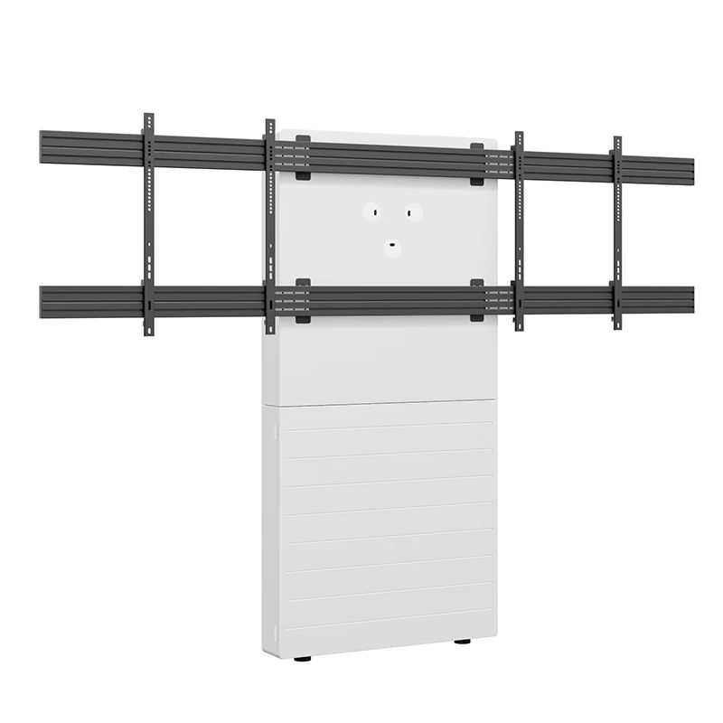 Mediální sloup s oporou o stěnu pro dva displeje CON-Line Big W Dual 65–75″, nosnost 2 × 45 kg – produkt