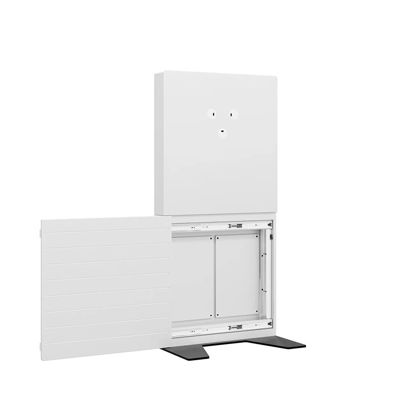Volně stojící mediální sloup pro dva displeje CON-Line Big FS Dual 65–75″, nosnost 2 × 45 kg – pohled 2