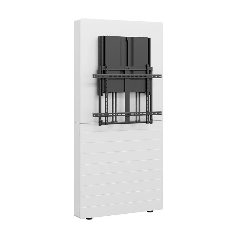 Mediální sloup s oporou o stěnu s ručním vyvažovaným zdvihem CON-Line Big W Counterbalanced 60–90 kg, 65–86″ – produkt