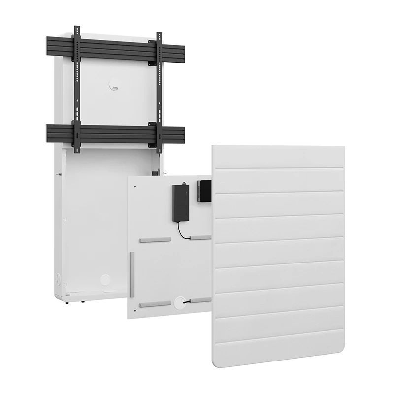 Mediální sloup s oporou o stěnu CON-Line W 75–86″, nosnost 50 kg – pohled 2