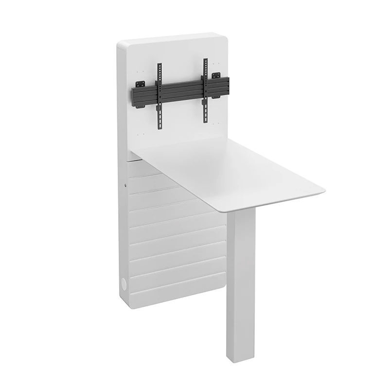 Mediální sloup s oporou o stěnu s konferenčním stolem CON-Line W Table 32–55″, nosnost 50 kg – produkt