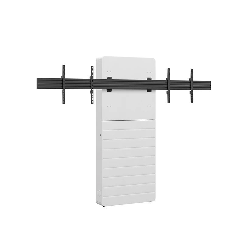 Mediální sloup s oporou o stěnu pro dva displeje CON-Line W Dual 55–65″, nosnost 2 × 30 kg – produkt