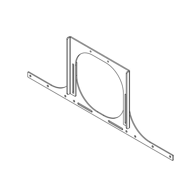 Výškově nastavitelný adaptér Logitech Rally Bar / Rally Bar Mini k displeji 55–86″ – pohled 2