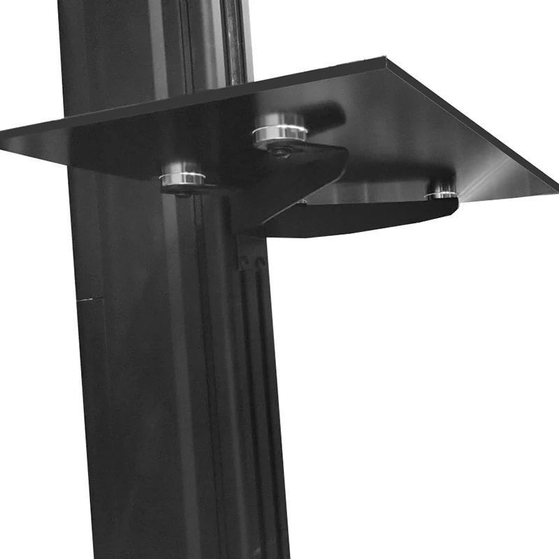 Skleněná police pro AV techniku na sloupy CPS Glass Shelf – pohled 2