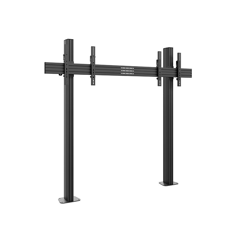 Podlahový stojan pro dva displeje s oporou o stěnu CPS Floor-Wall Dual 55–65″, nosnost 50 kg na displej – produkt