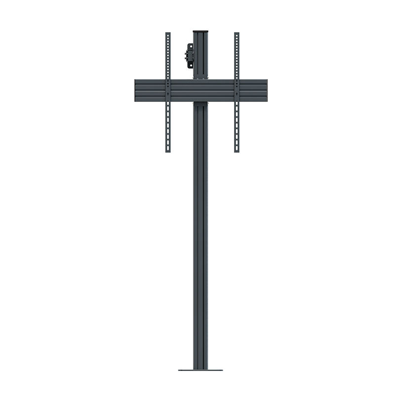 Podlahový stojan pro displej s oporou o stěnu CPS Floor-Wall Single 55–65″, nosnost 50 kg – pohled 2