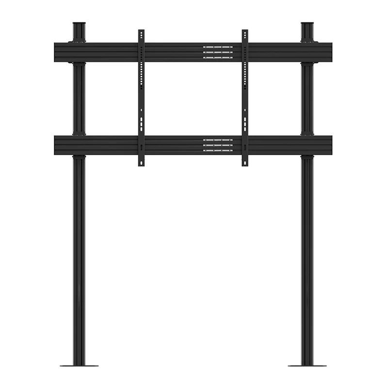Podlahový stojan pro displej s oporou o stěnu CPS Floor-Wall Single 86–110″, nosnost 150 kg – pohled 2
