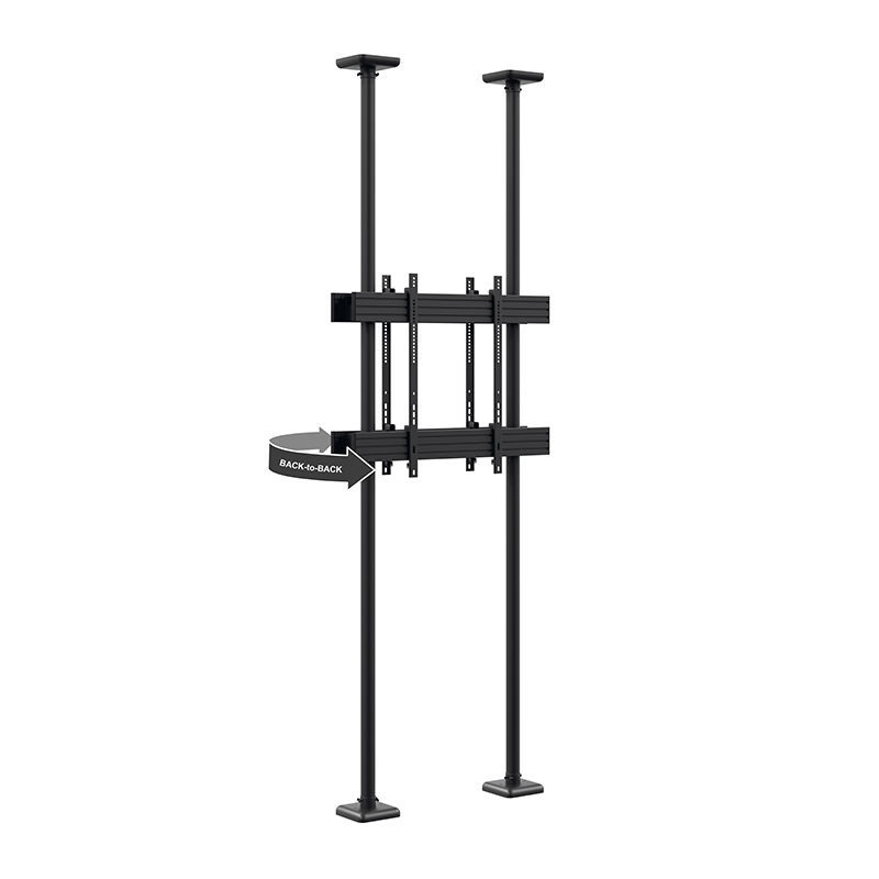 Oboustranný držák displejů mezi podlahu a strop CPS Floor-Ceiling Back-2-Back HD, 75–86″, nosnost 50 kg na displej – produkt