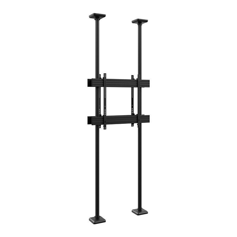 Oboustranný držák displejů mezi podlahu a strop CPS Floor-Ceiling Back-2-Back HD, 75–86″, nosnost 50 kg na displej – pohled 2