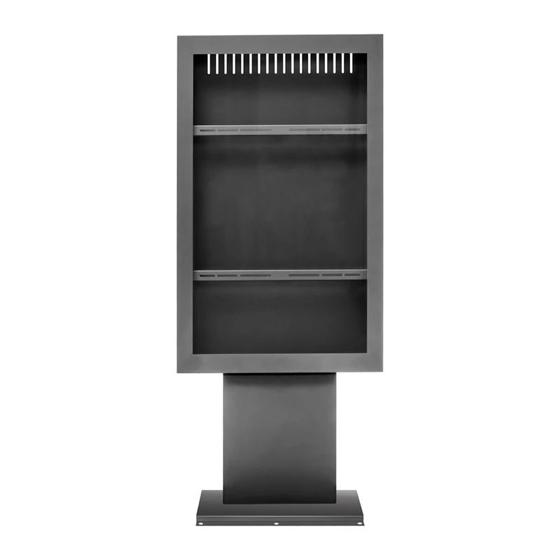Interiérový totem pro displej k ukotvení do podlahy vis-it HP Bolt-Down 40″ – pohled 2