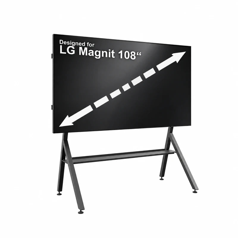 Volně stojící podlahový stojan pro LED stěnu HP LED Floorstand LG Magnit 108″ – produkt