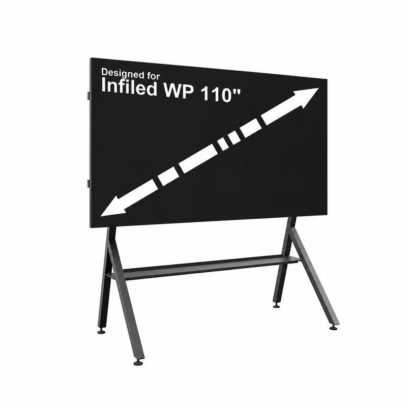Volně stojící podlahový stojan pro LED stěnu HP LED Floorstand Infiled WP 110″ – produkt