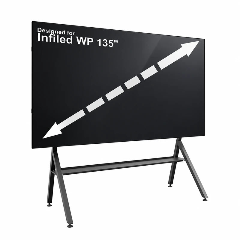 Volně stojící podlahový stojan pro LED stěnu HP LED Floorstand Infiled WP 135″ – produkt