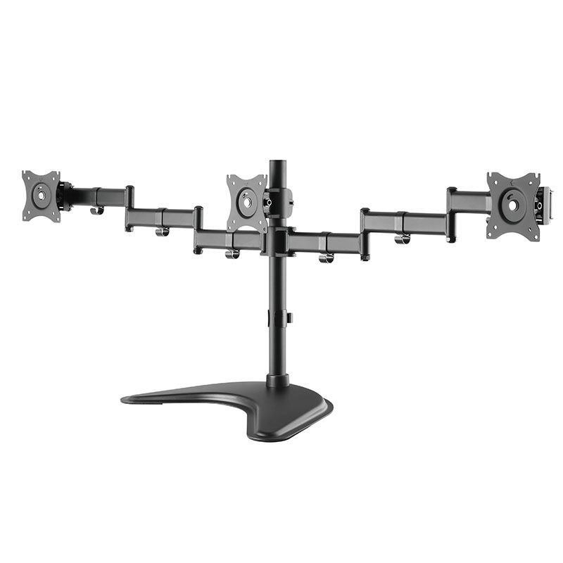 Stolní stojan pro tři monitory HA Tablemount FS Triple, 15–27″, nosnost 3 × 8 kg – pohled 2