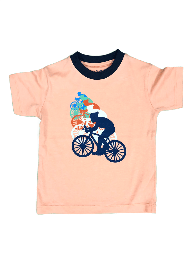 Speed Rider Cycling Peach TShirt
