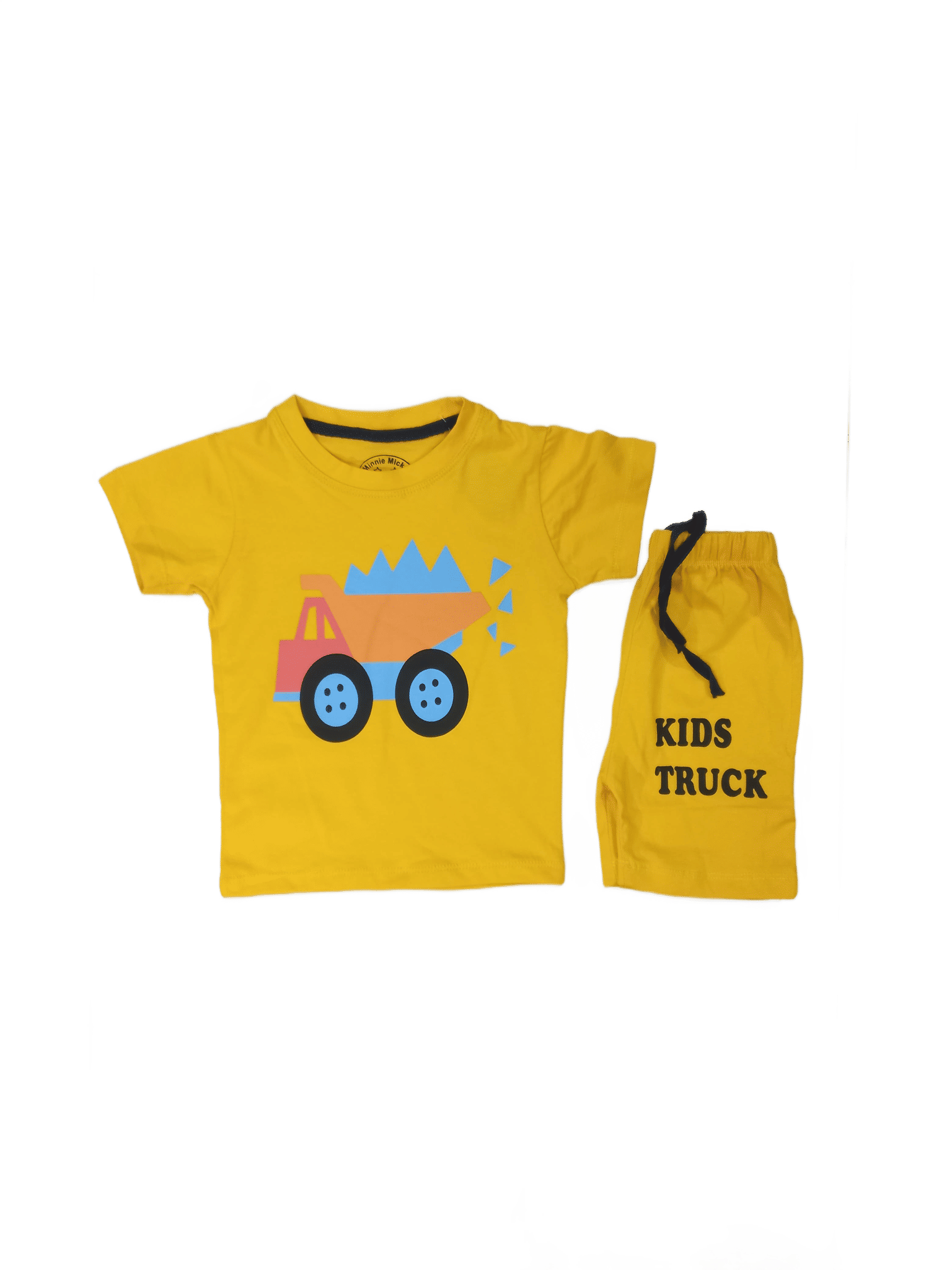 Kids Truck Yellow Twin Set