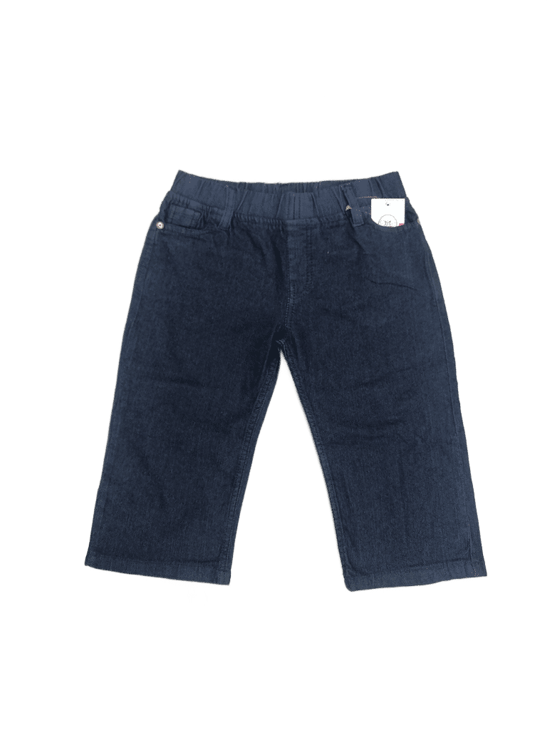 Blue Plain Denim Short