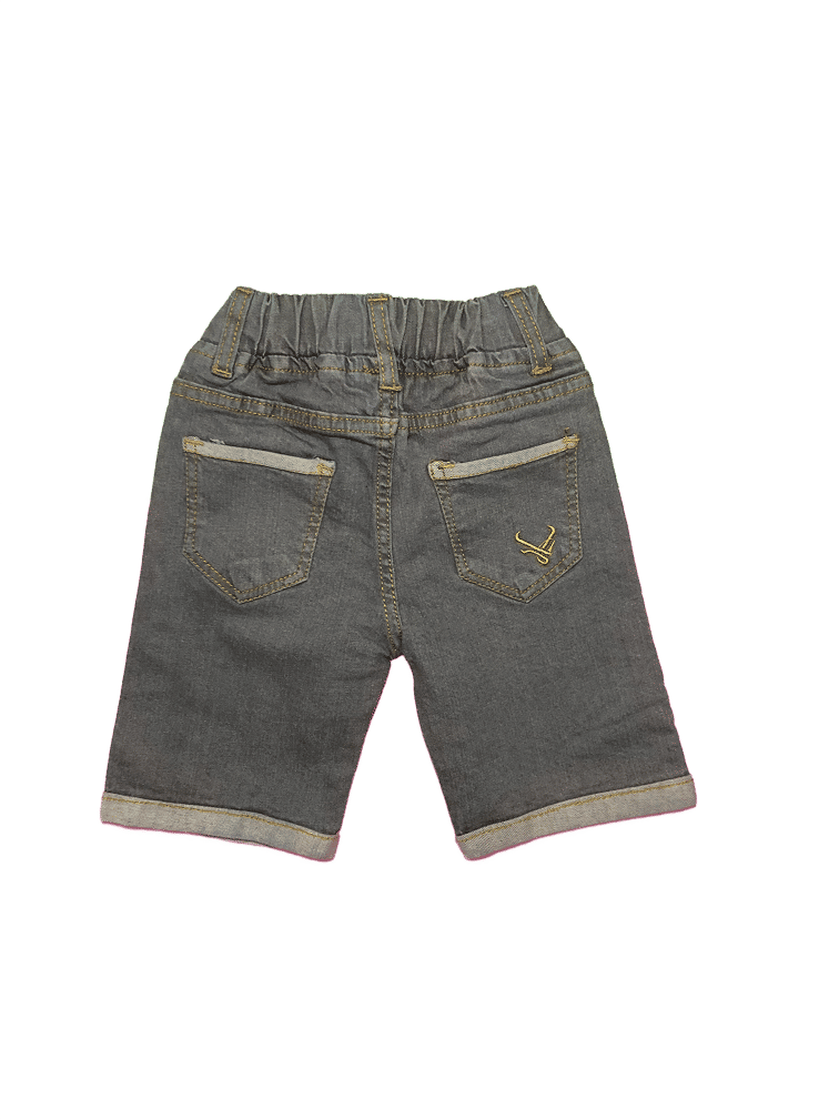 Grey Denim Shorts