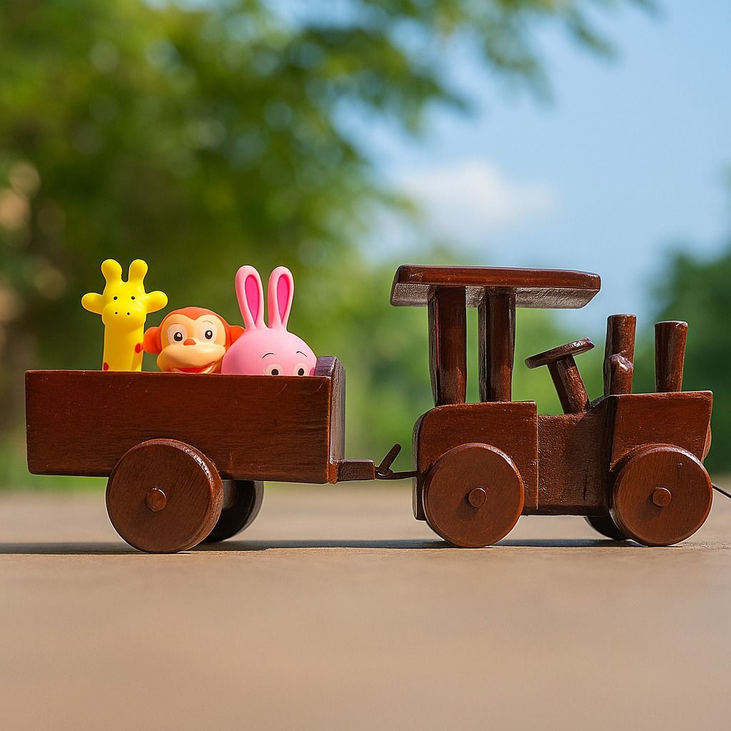 Pull along Tractor Joyride Wooden Toy