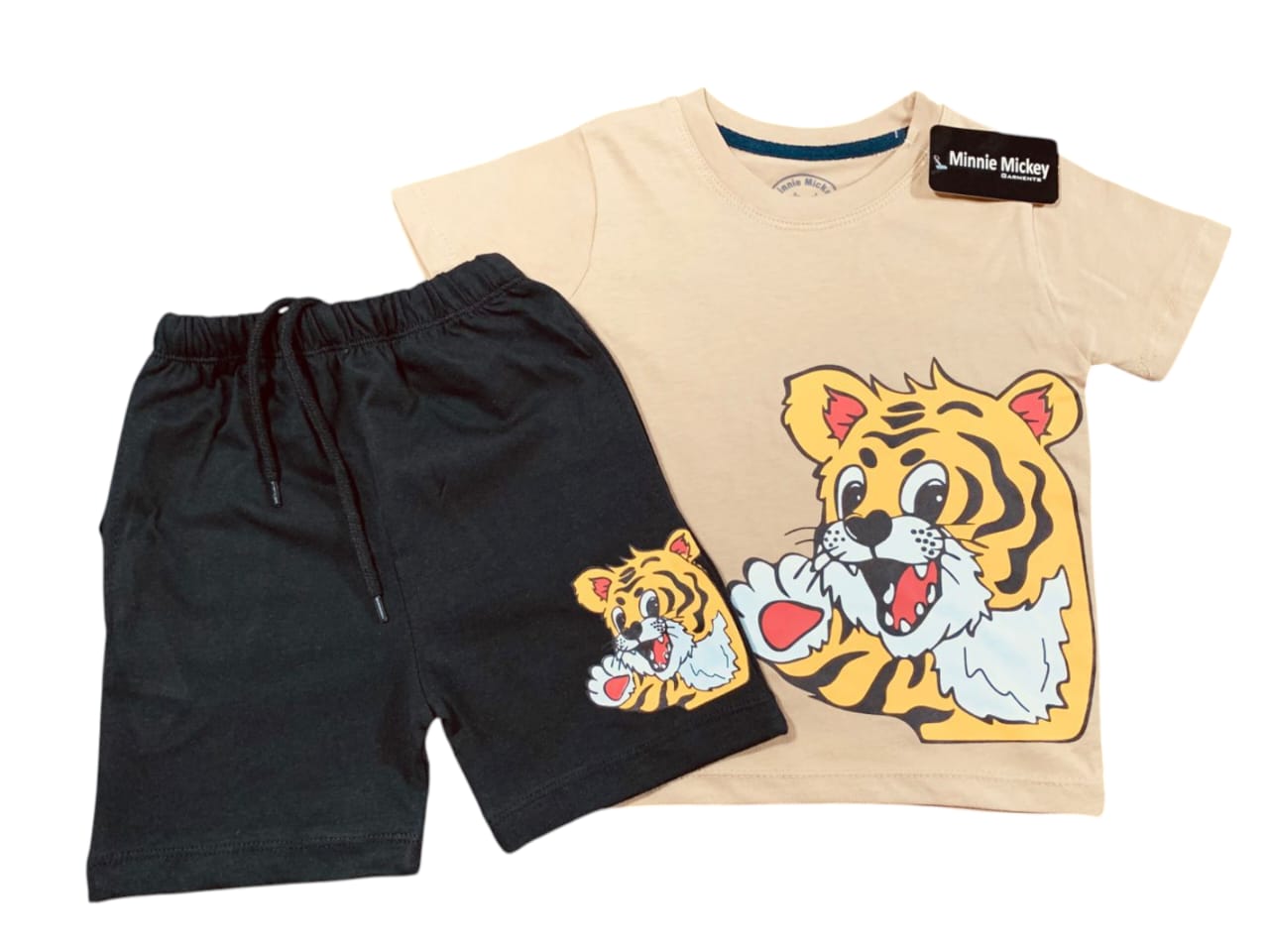 Roaring Tiger Twin Set Beige & Black Twin Set