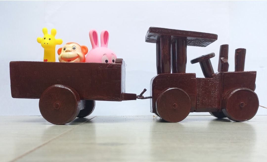 Pull along Tractor Joyride Wooden Toy