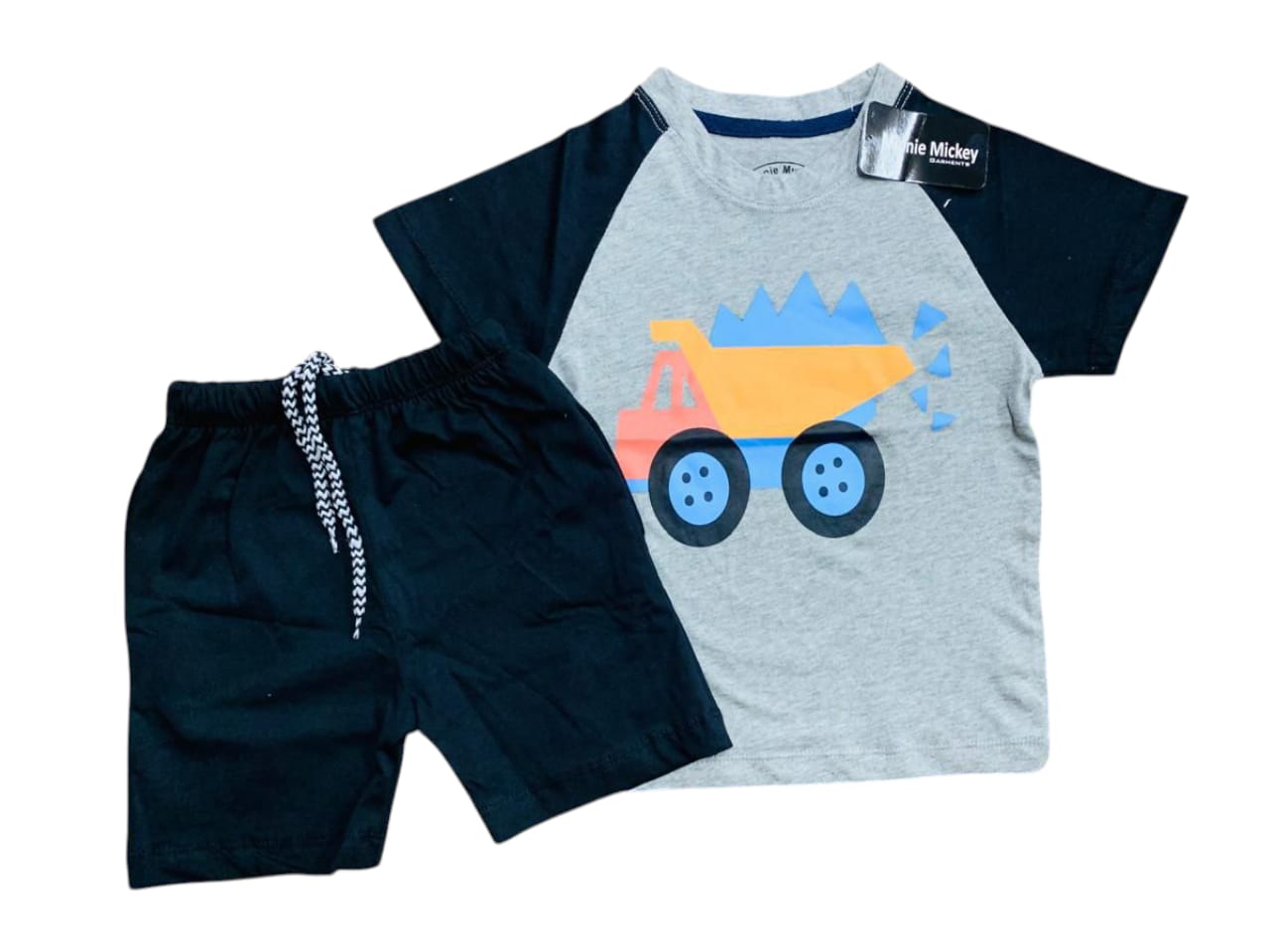 Truck Grey & Black Twin Set