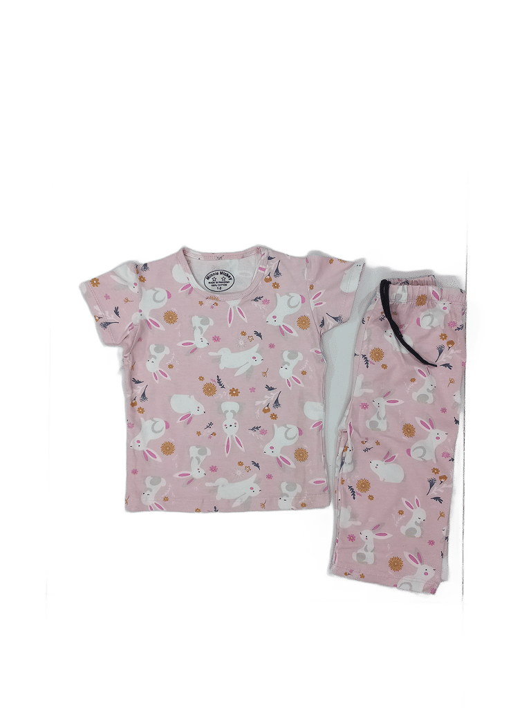 Rabbit Baby Pink Twin Set