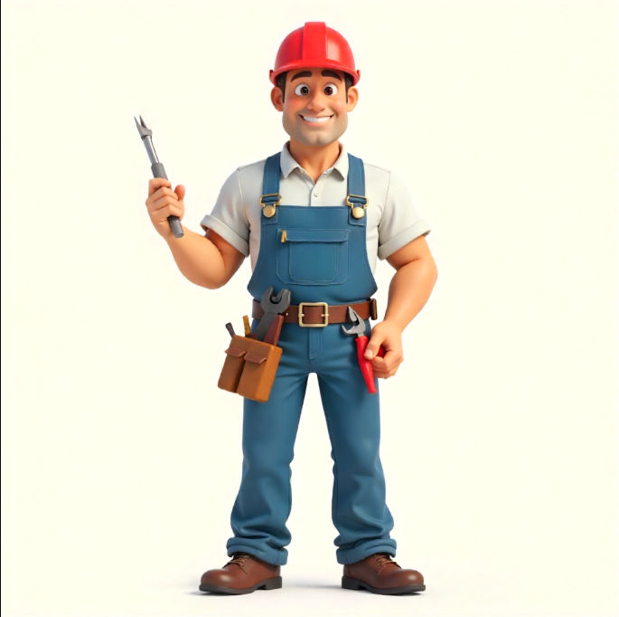 Technician with Tools