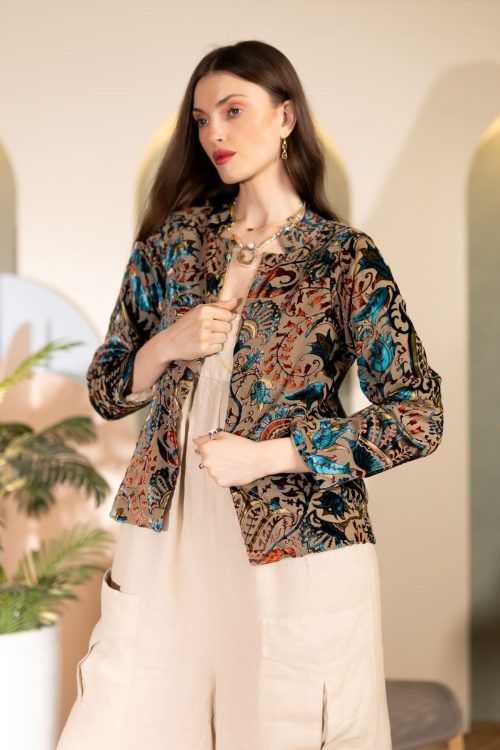 Golden Dust Prism Short Jacket