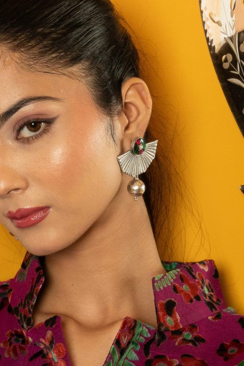 Enigmatic Eagle Polki Earrings