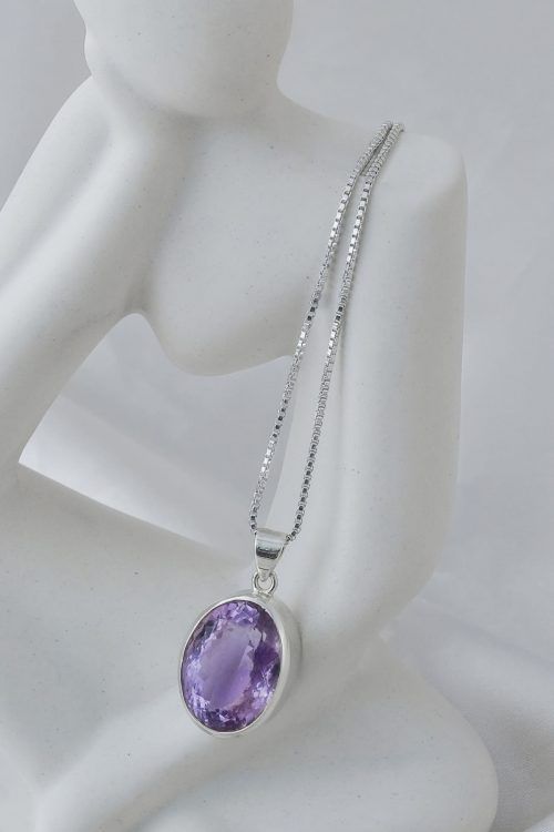 Amethyst Serenity Pendant & Earring Set