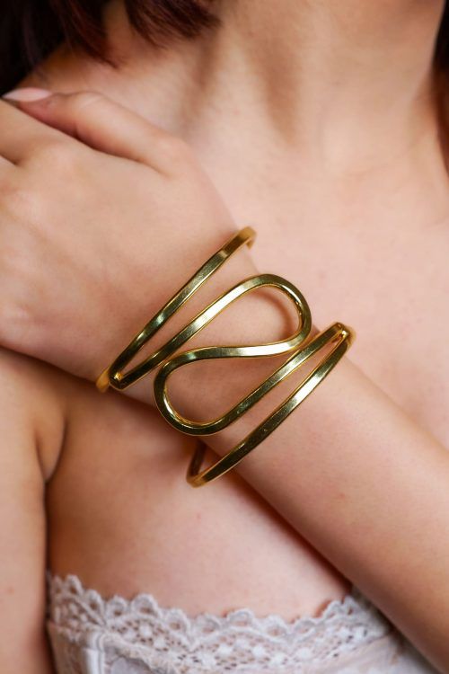 Golden Helix Cuff